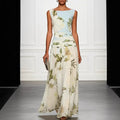 Lily Grace Watercolor Floral Sleeveless Maxi Dress