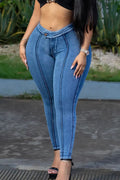 Women's Printed Skinny Casual Jeans