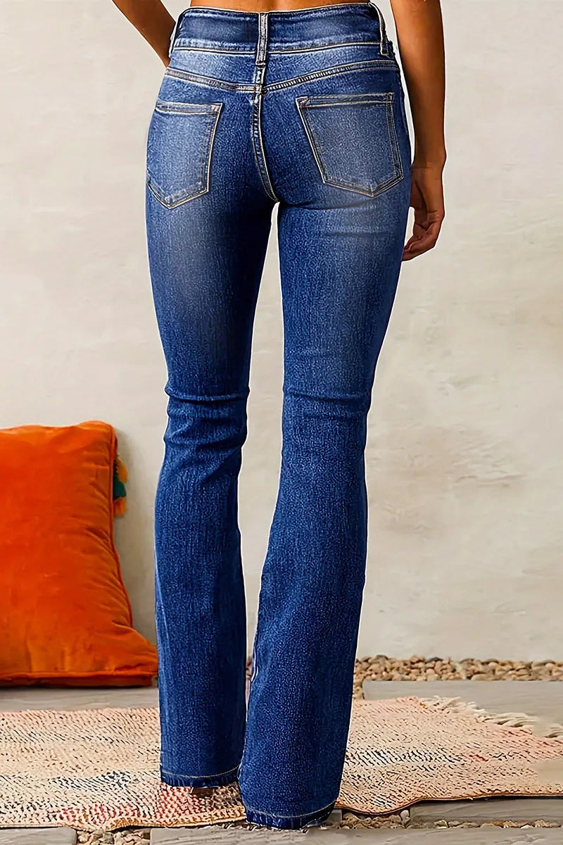 Women's Vintage Stretch Washed Jeans