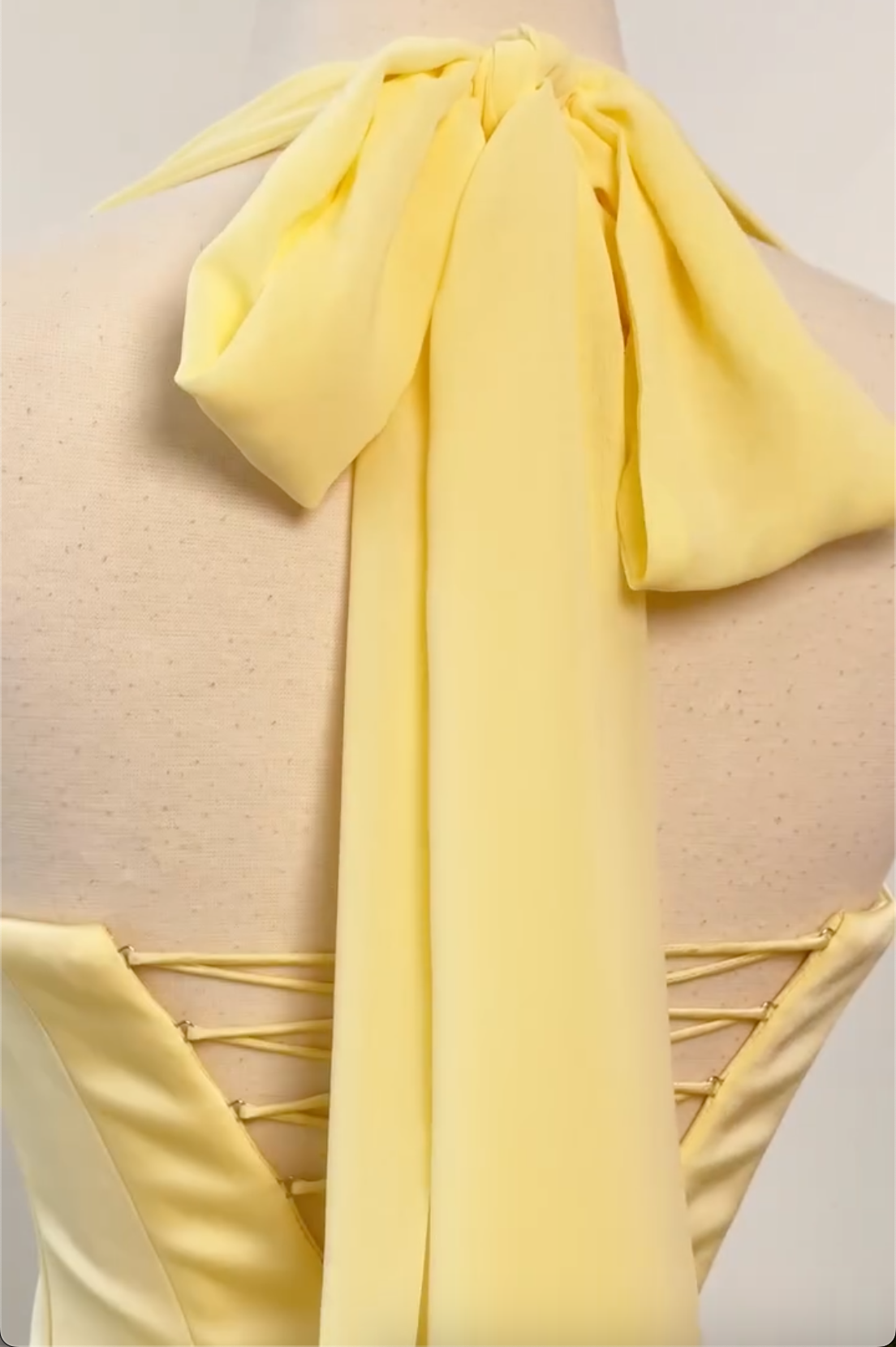Halter Square Neck Draped Chiffon Mini Dress, Light Blue / Pale Yellow / White Slim Vacation Cocktail Party Gown