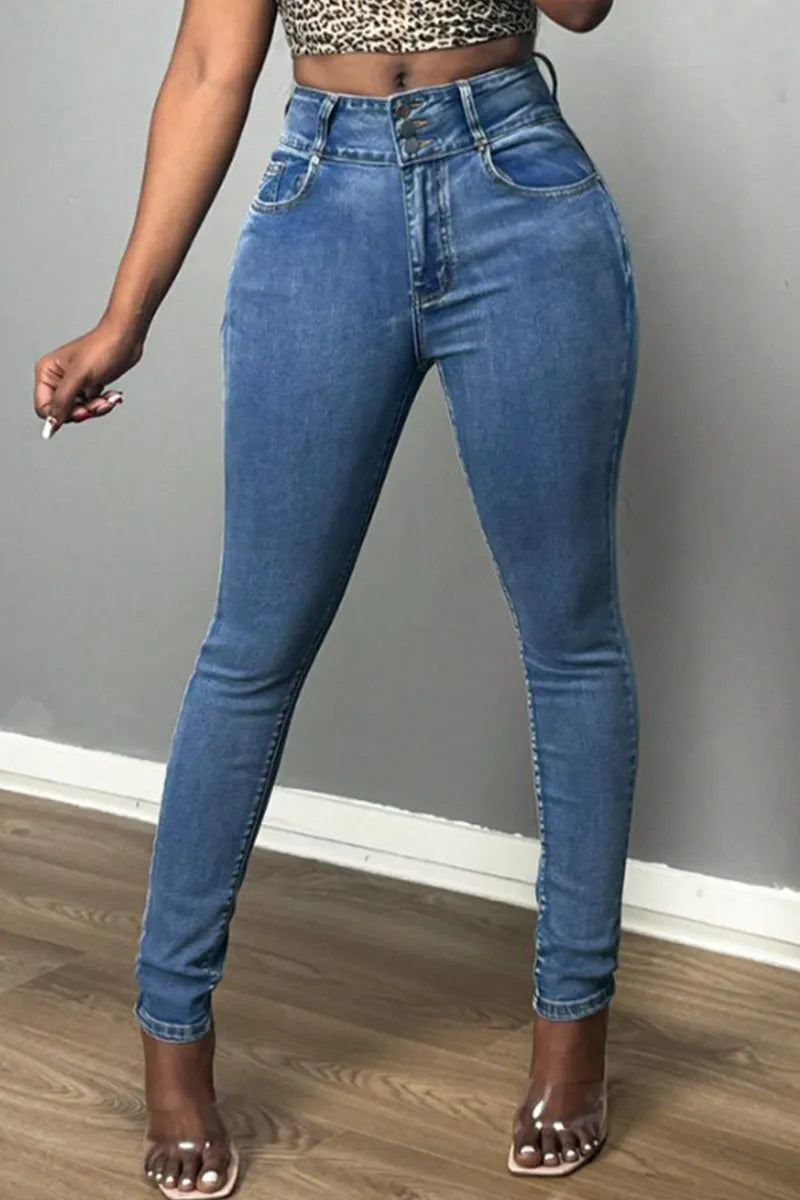 Women's Versatile Stretch High Rise Jeans