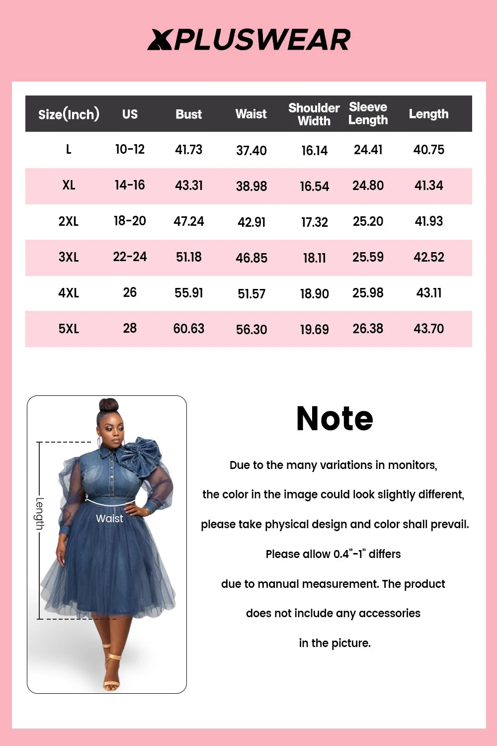 Semi  Tulle Blue Shirt Collar Long Sleeve 3D Elegant See Through Denim Midi Dresses
