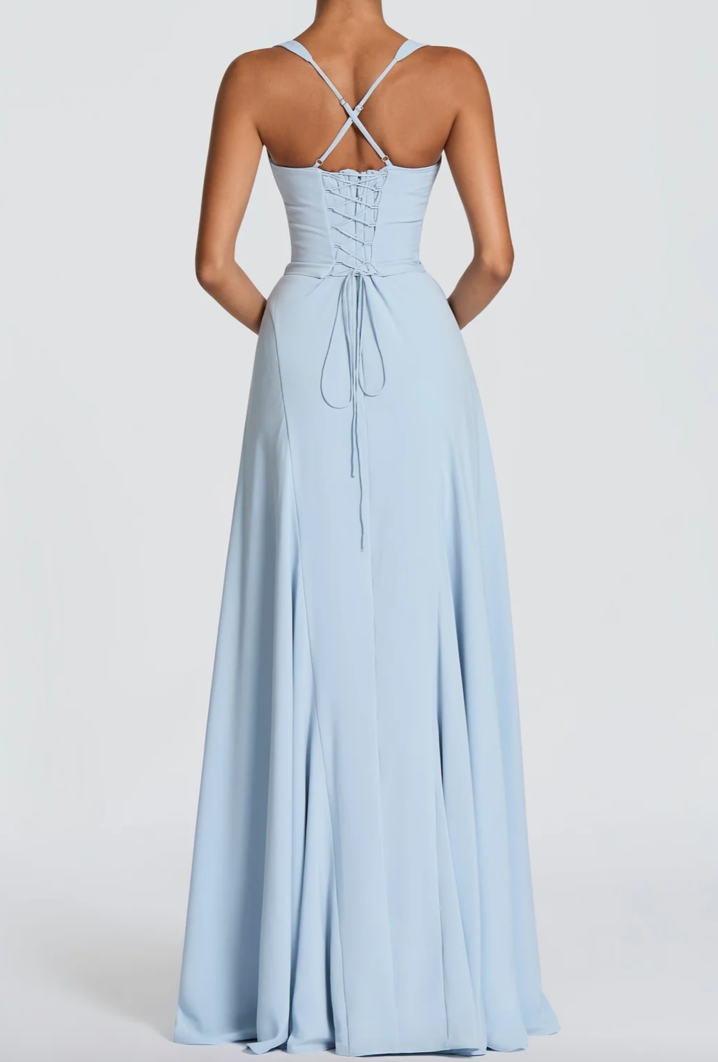 Sky Blue Chiffon Maxi Dress Collection