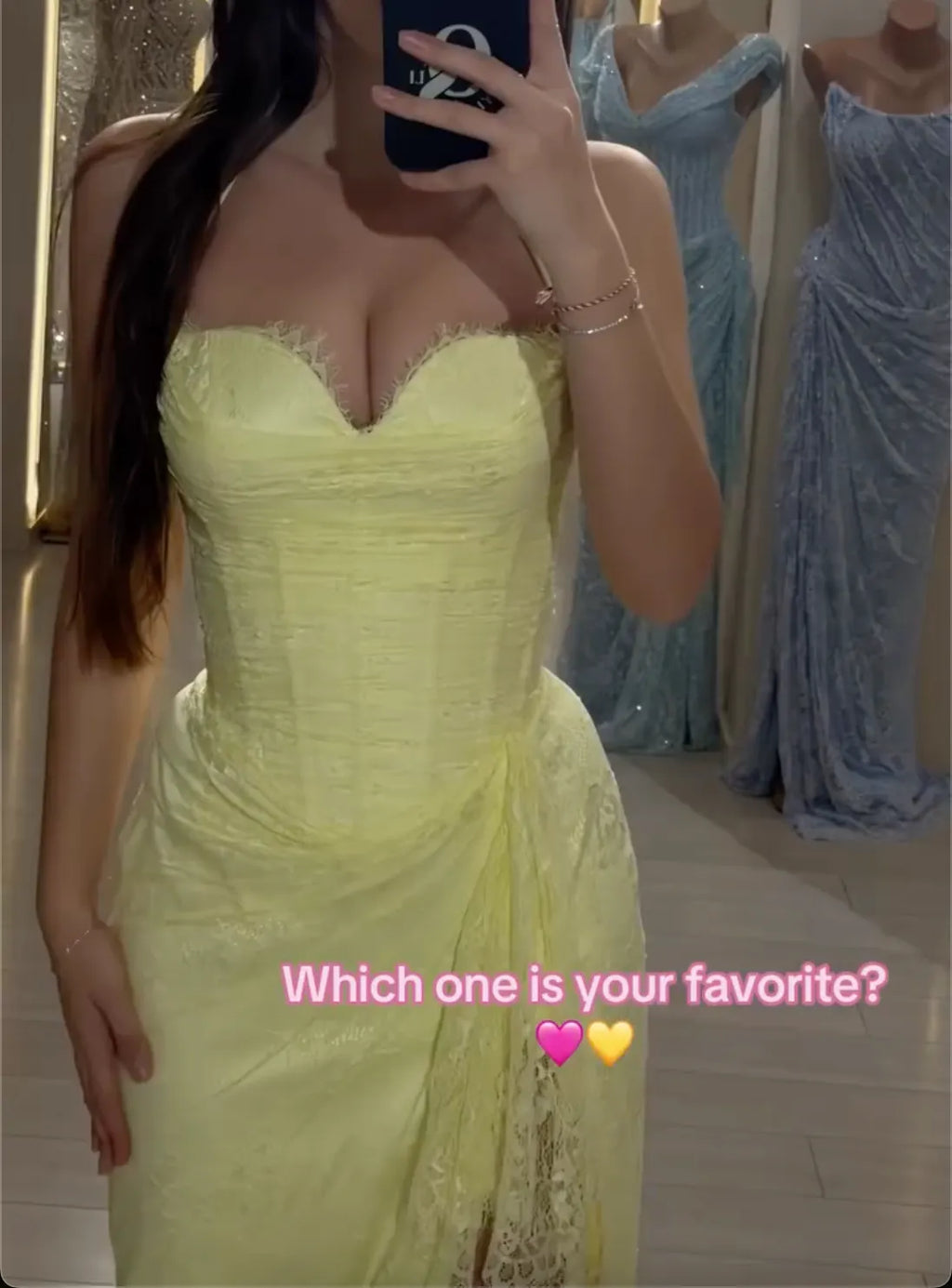 Pink/Yellow Halter Neck Lace Maxi Dress with High Slit