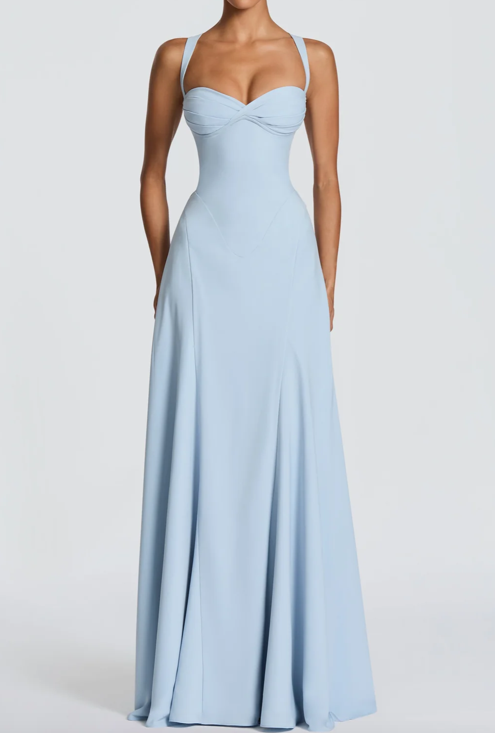 Sky Blue Chiffon Maxi Dress Collection