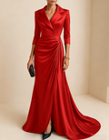 Satin Floor-Length Maxi Dress