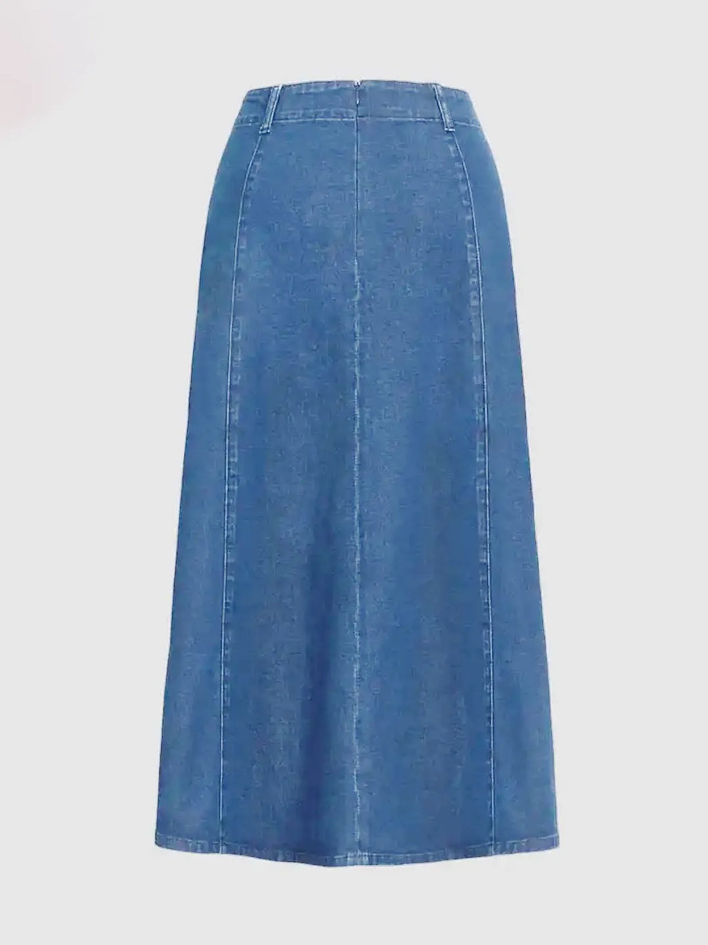 Casual A-line Light Washed Denim Skirt