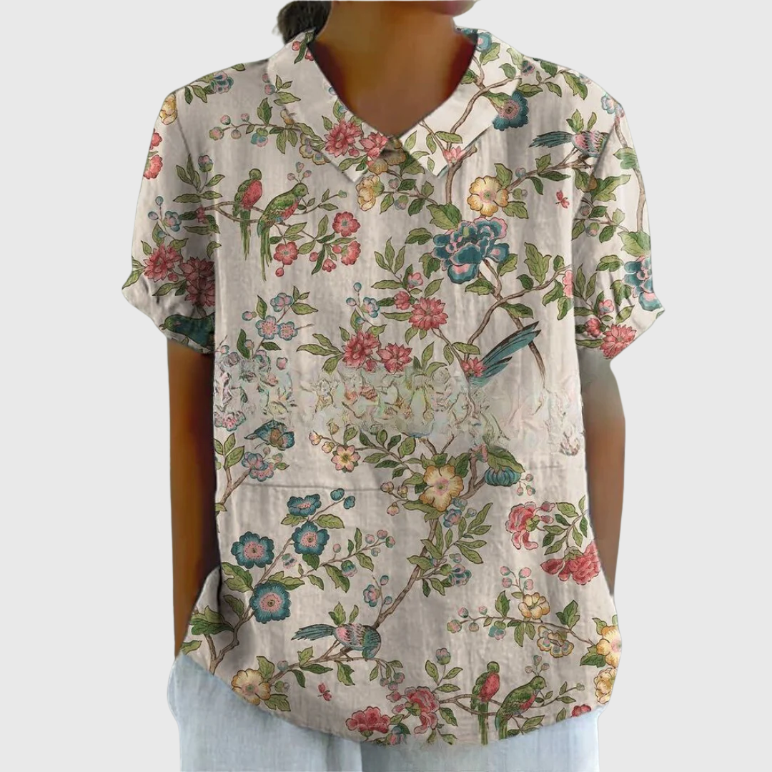 Bonnie | Vintage Floral Blouse