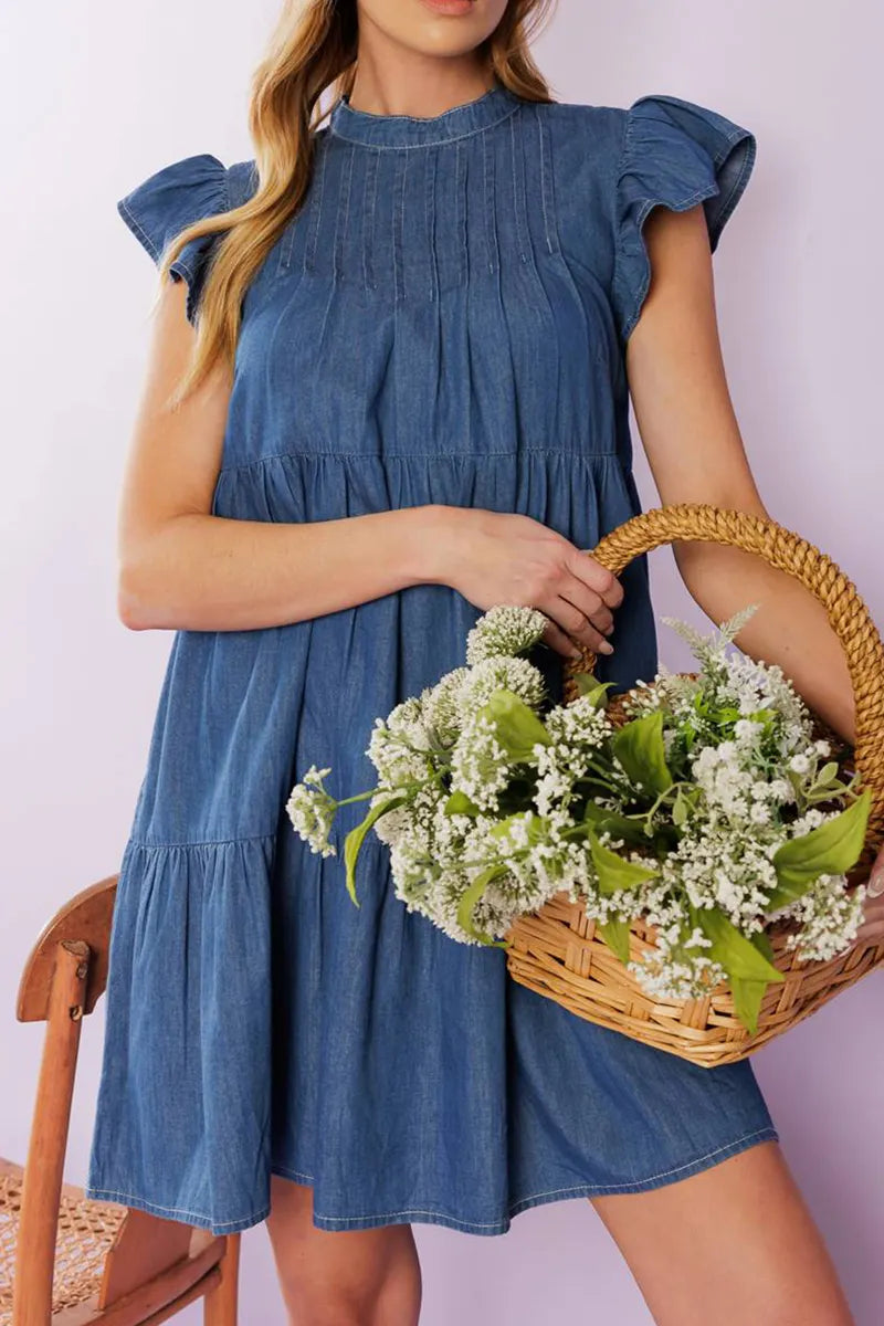 Women's Casual Loose Fit Denim Dress