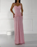 Halters Neck Lace & Sequin Evening Gown Set - Mermaid Formal Dresses in 2 Colors