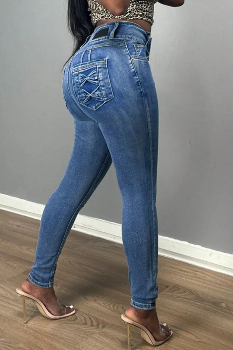 Women's Versatile Stretch High Rise Jeans