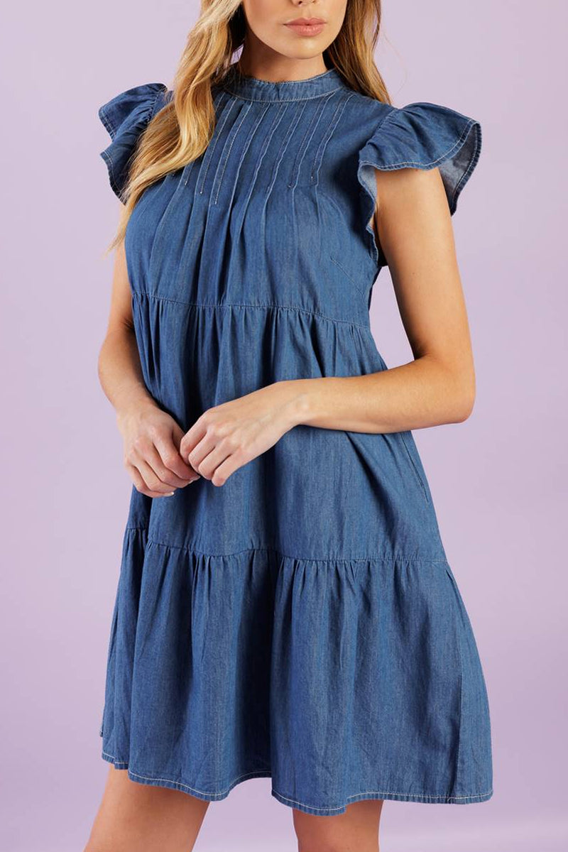Women's Casual Loose Fit Denim Dress