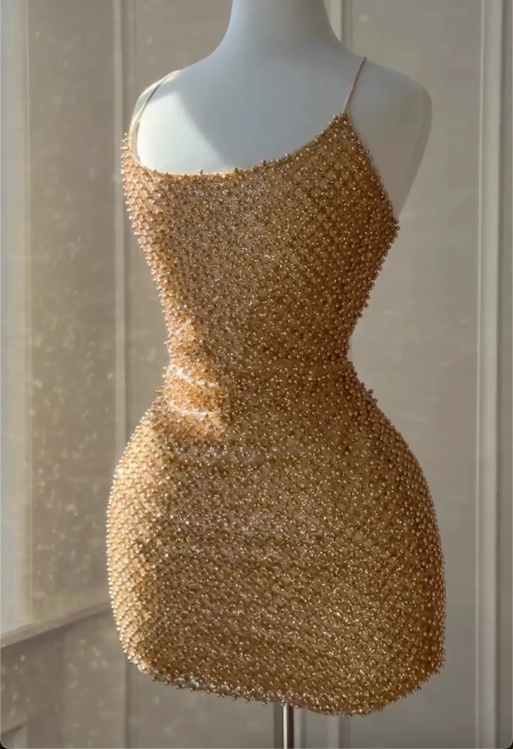 Gold Series 2 Styles Mini Bodycon Party Dress, Sequin Beaded & Draped Metallic Corset Evening Club Gown