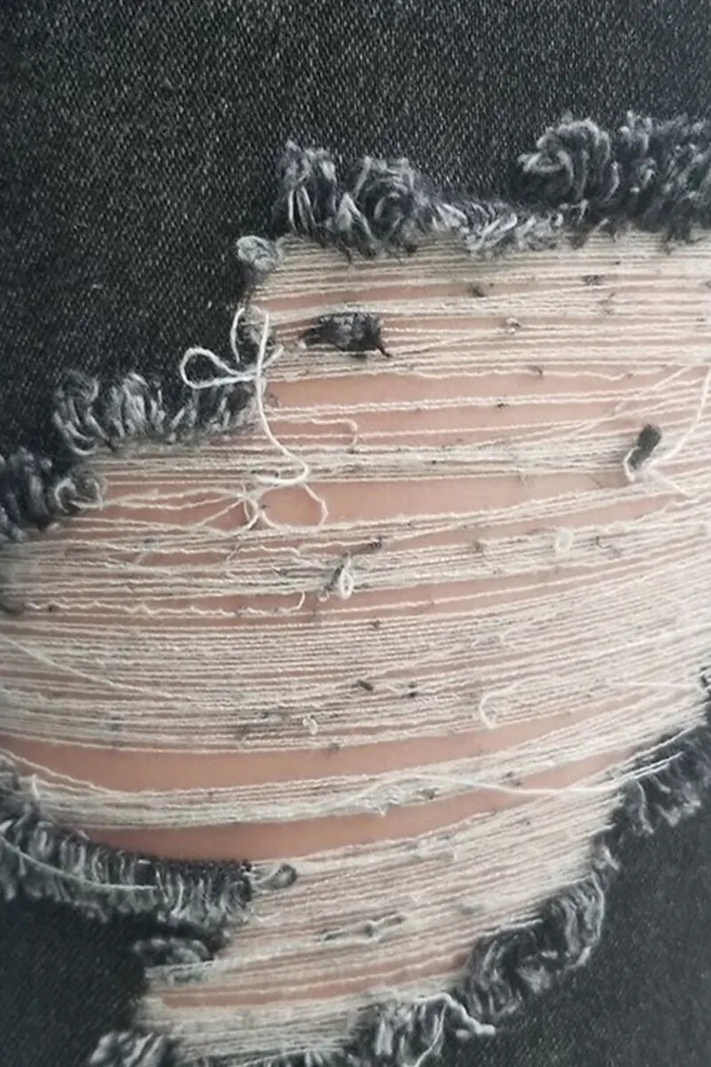 Women's Fringe Ripped Jeans