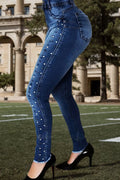 Ladies' Hot Selling Casual Washed Slim Fit Jeans