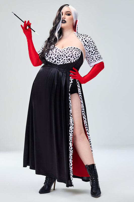 Halloween Costume Black Cosplay Maxi Dress(Ships 24h)