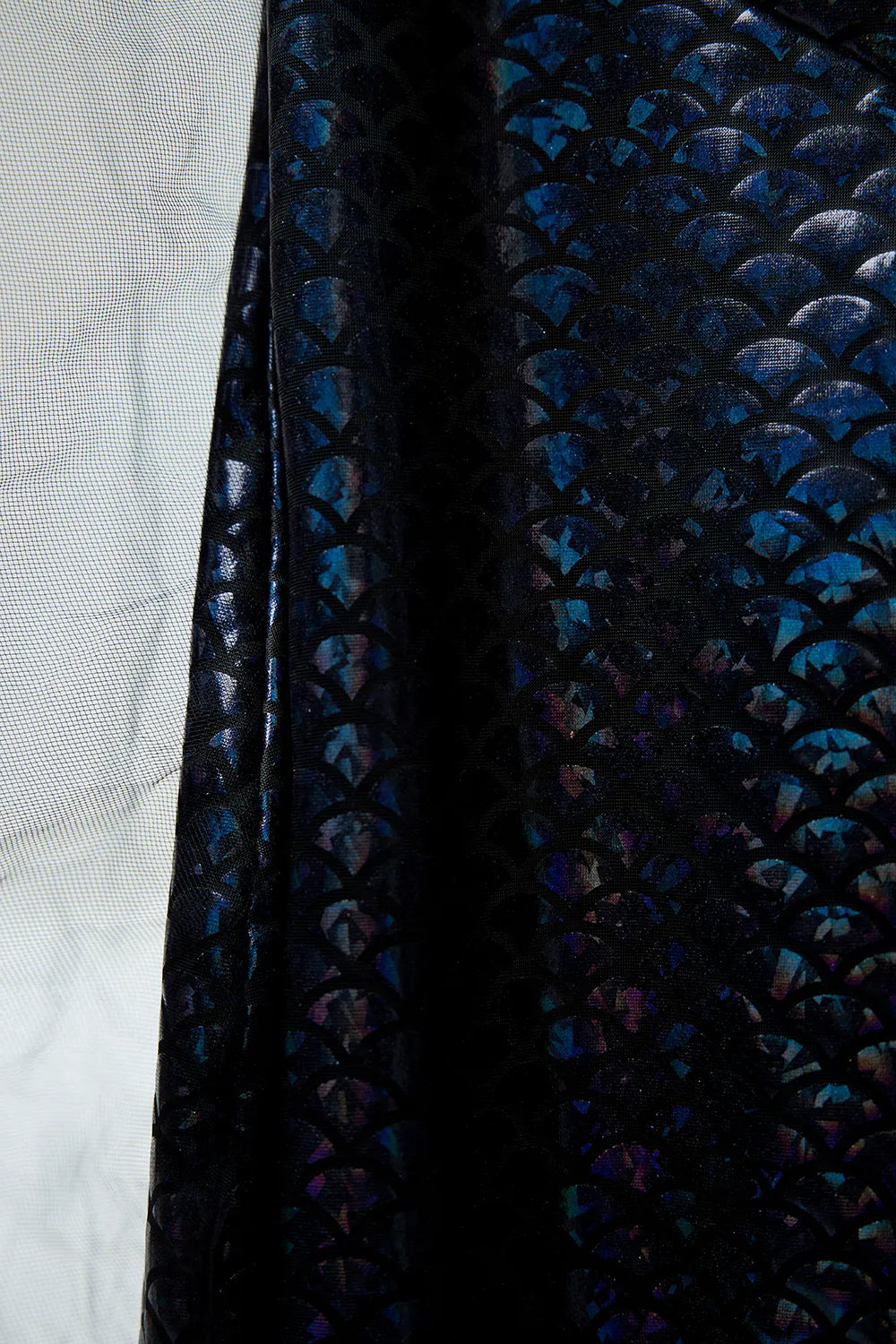 Halloween Costume Black Gothic Mermaid Glitter Maxi Dress(Ships 24h)