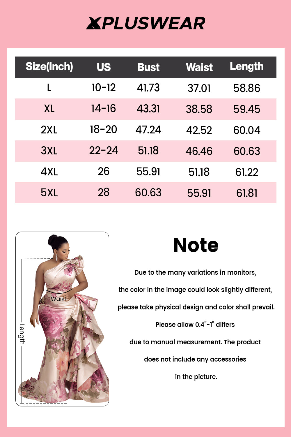 Floral One-Shoulder Ruffle Mermaid Gown –  Elegance