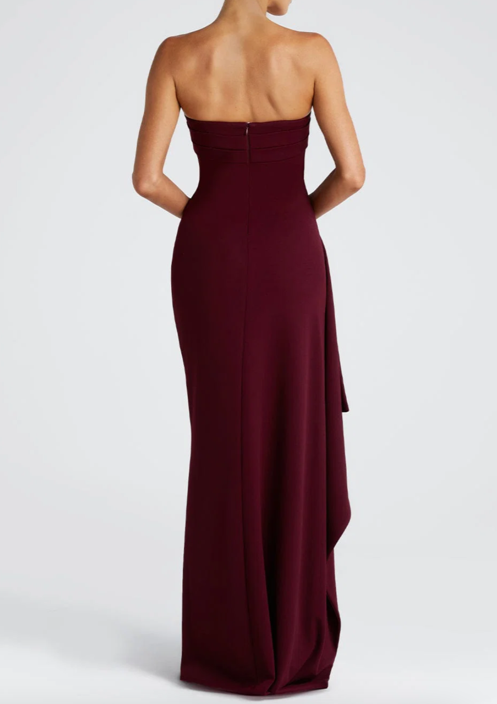 Burgundy Formal Dresses Collection: Off-Shoulder Satin Gown, Corset Mini Dress, Strapless Chiffon Maxi Dress, Lace Corset Satin Wedding Dress & Burgundy Formal Evening Gowns