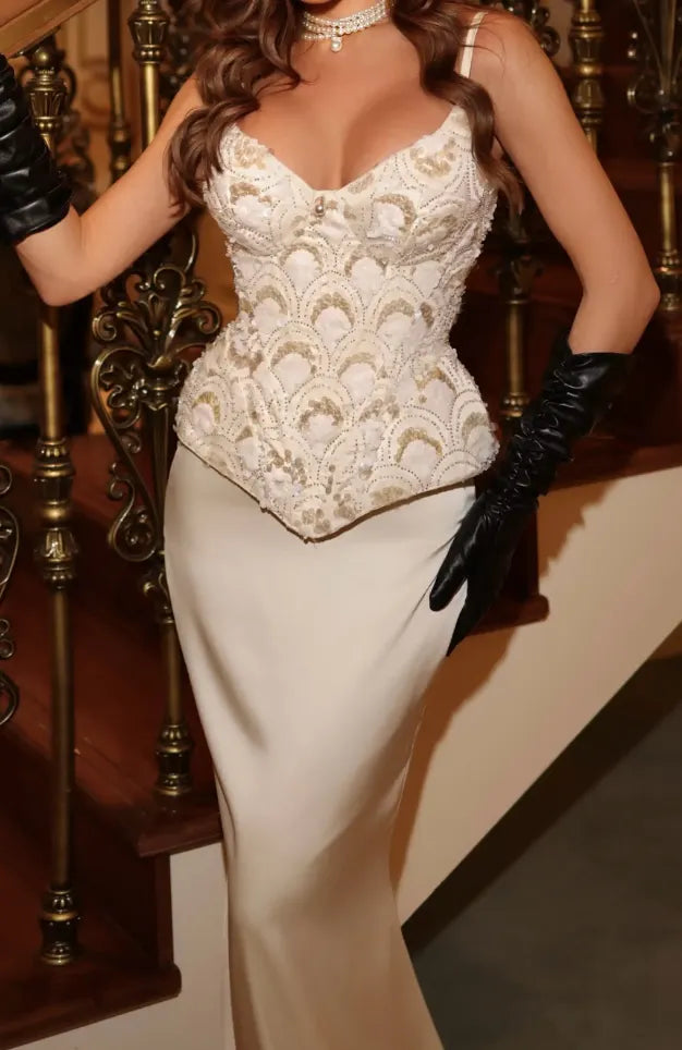 Pearl Set with Maxi Skirt