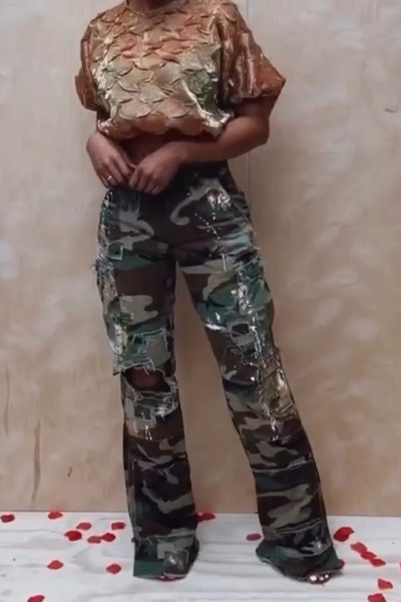 Women's Casual Camouflage Work Pants
