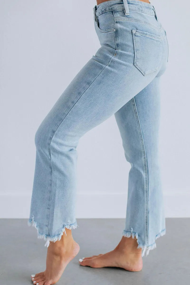 Women's Staple Classic Flared Ankle-Length Jeans