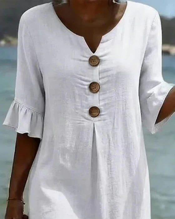 Jonquil - Button Front Casual Dress