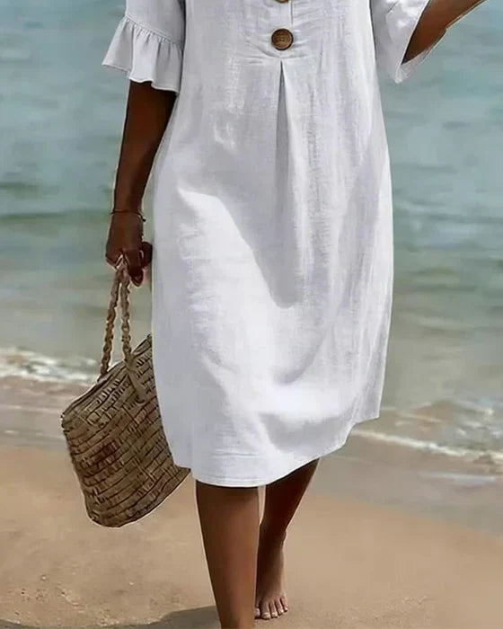 Jonquil - Button Front Casual Dress