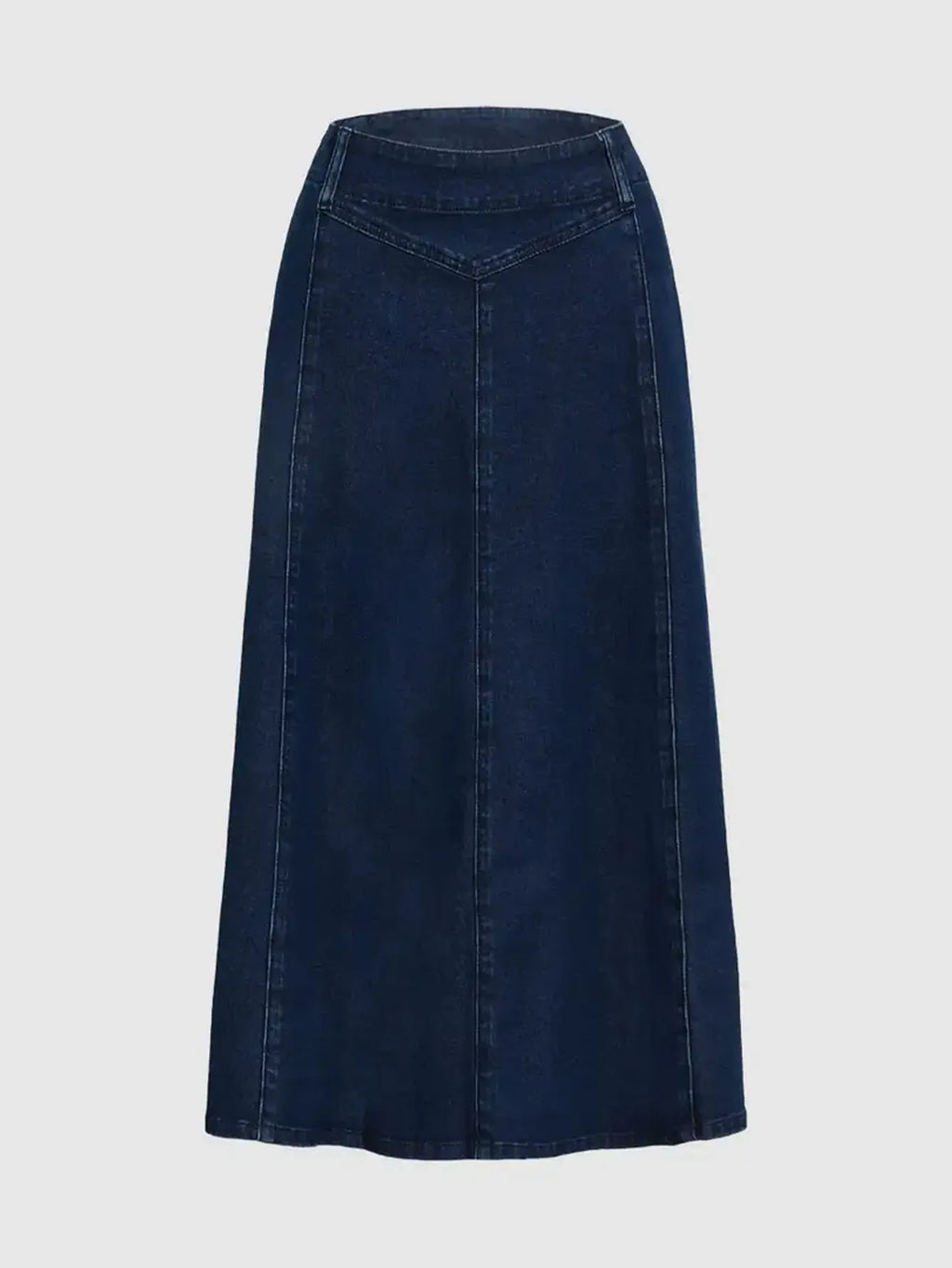 Casual A-line Light Washed Denim Skirt
