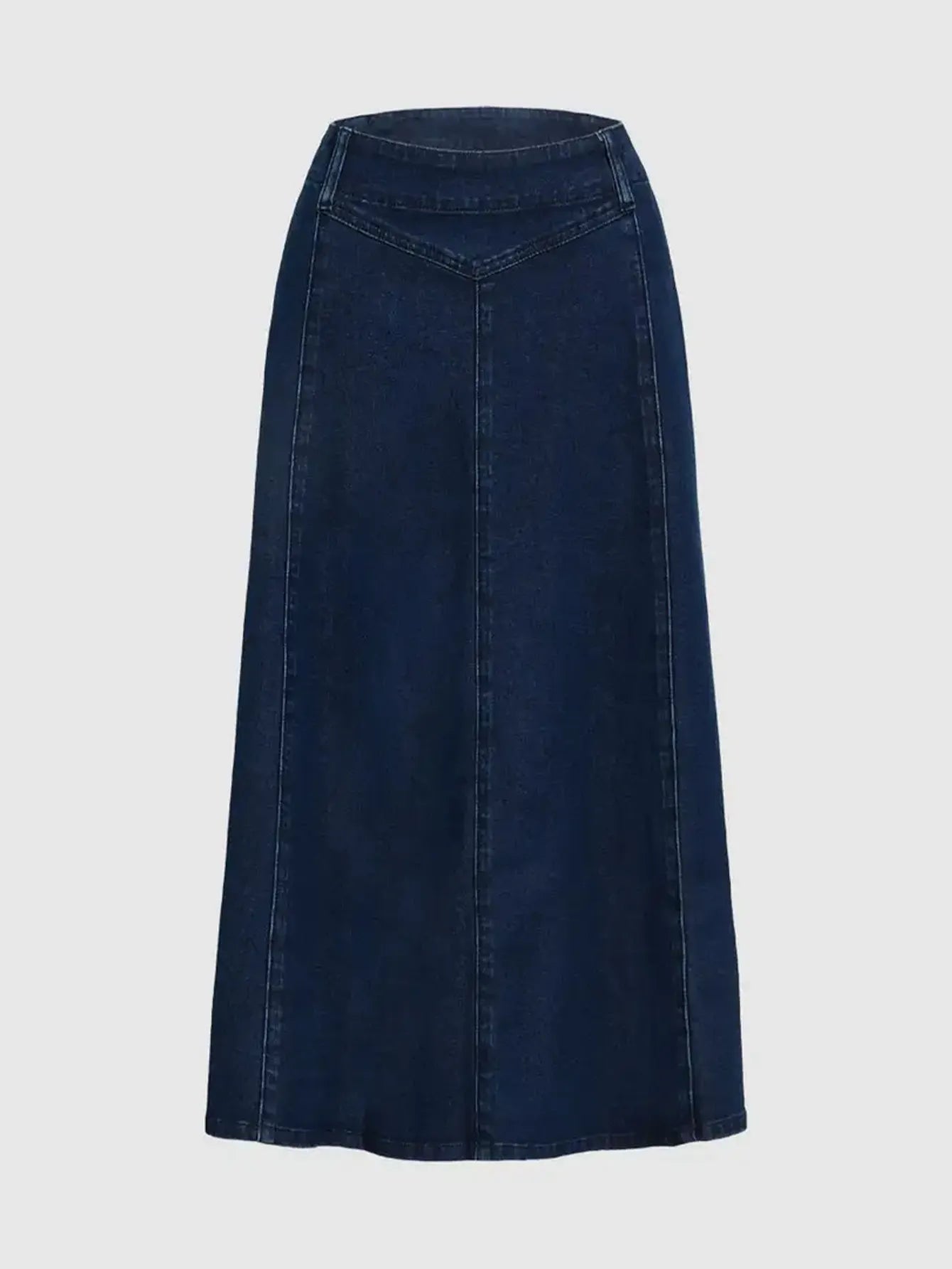 Casual A-line Light Washed Denim Skirt