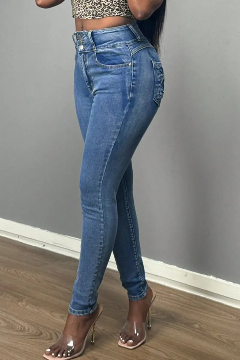 Women's Versatile Stretch High Rise Jeans