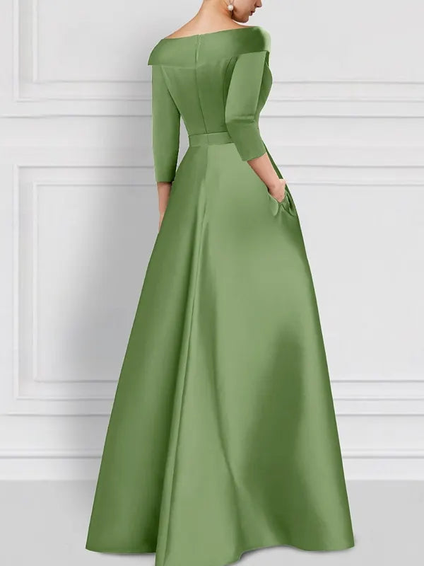 Sky Blue Floral Embellished Coat Gown – Elegant Formal Statement Dress