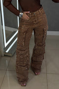 Ladies' Strylish Pocket Crystal Embellished Jeans