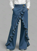 Women's High‐Waisted Relaxed Wide‐Leg Denim Jeans