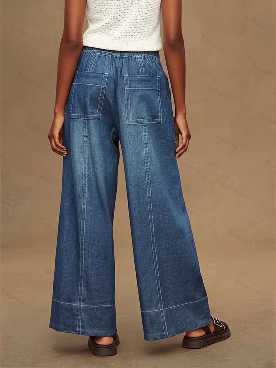 Women's Casual Elastic Waist Jeans
