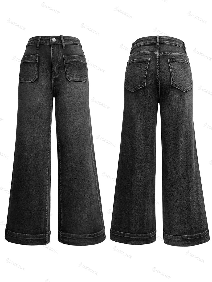 Women's Casual And Fashionable Cotton Denim Jeans