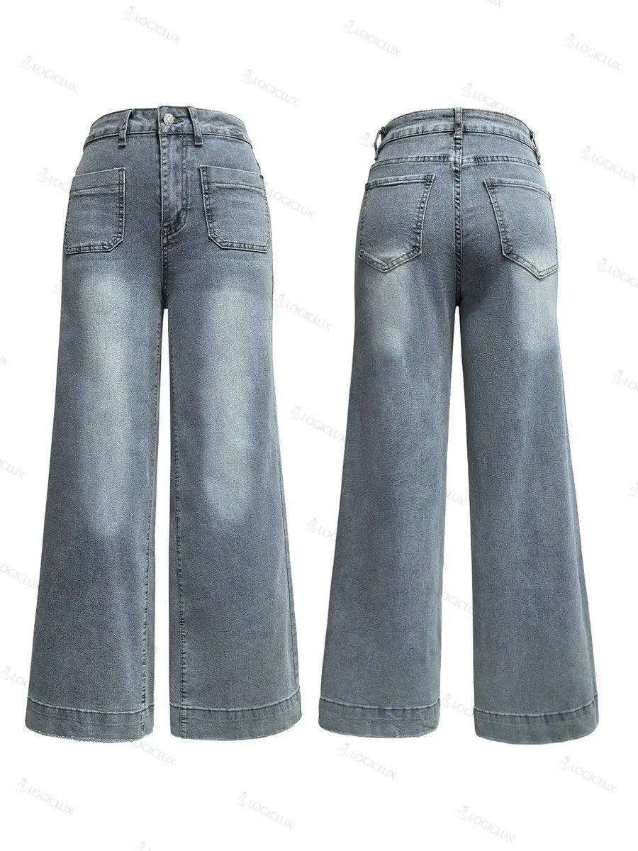 Women's Casual And Fashionable Cotton Denim Jeans