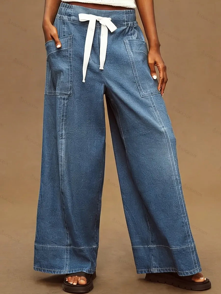 Women's Casual Elastic Waist Jeans