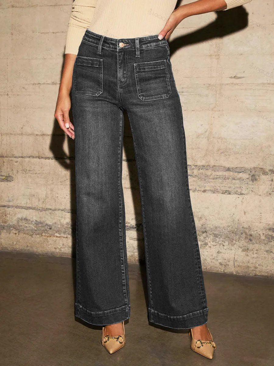 Women's Casual And Fashionable Cotton Denim Jeans
