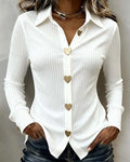 Heart Shaped Button-Up Shirt