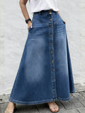 Women's Casual Denim A-line Skirt