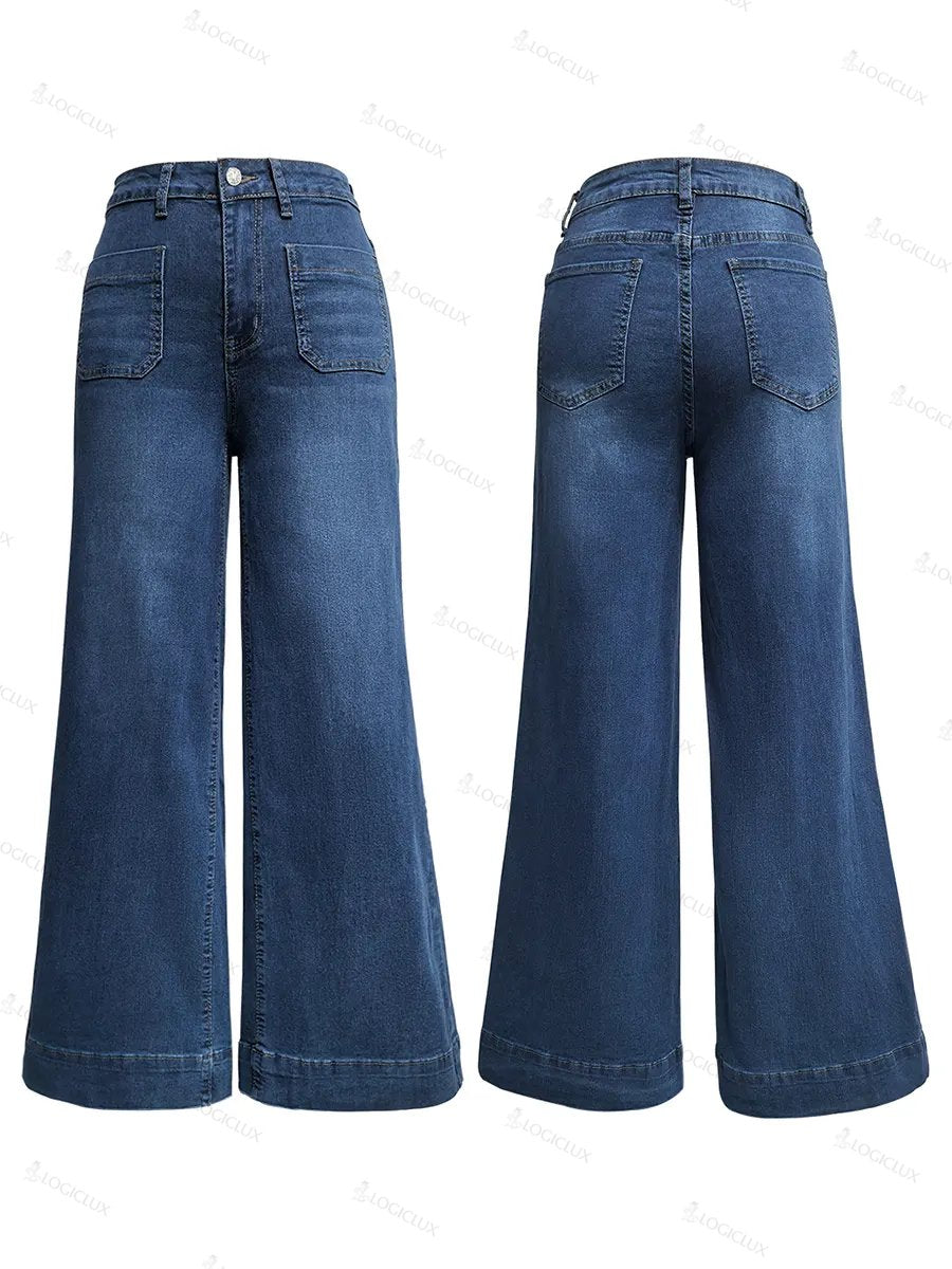 Women's Casual And Fashionable Cotton Denim Jeans
